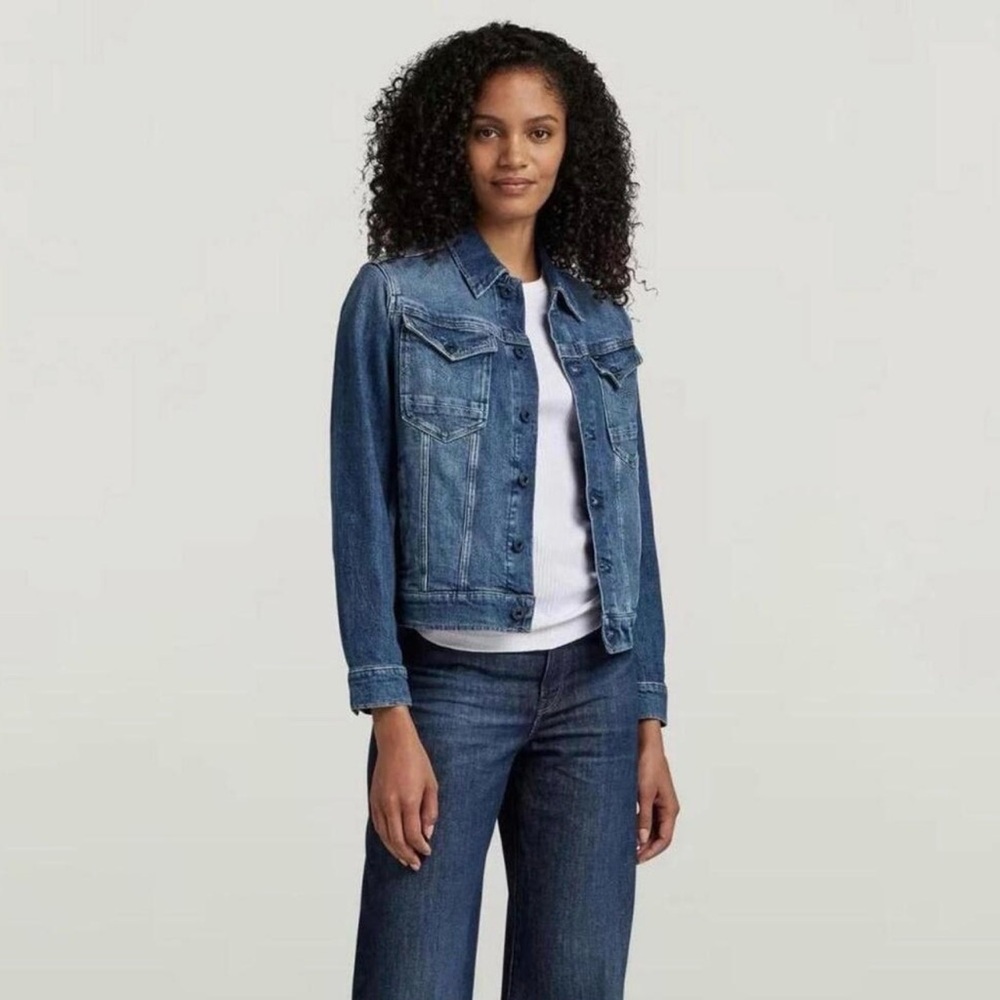 NWT G-STAR ARC 3D DENIM JACKET IN FADED SANTORINI SIZE SMALL